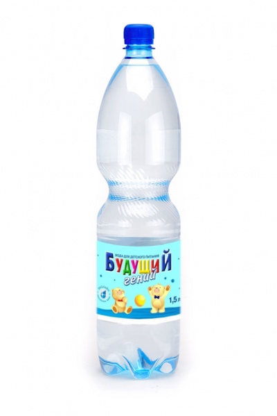 «Будущий Гений», 1,5л х 6 бут. питьевая вода, негаз.