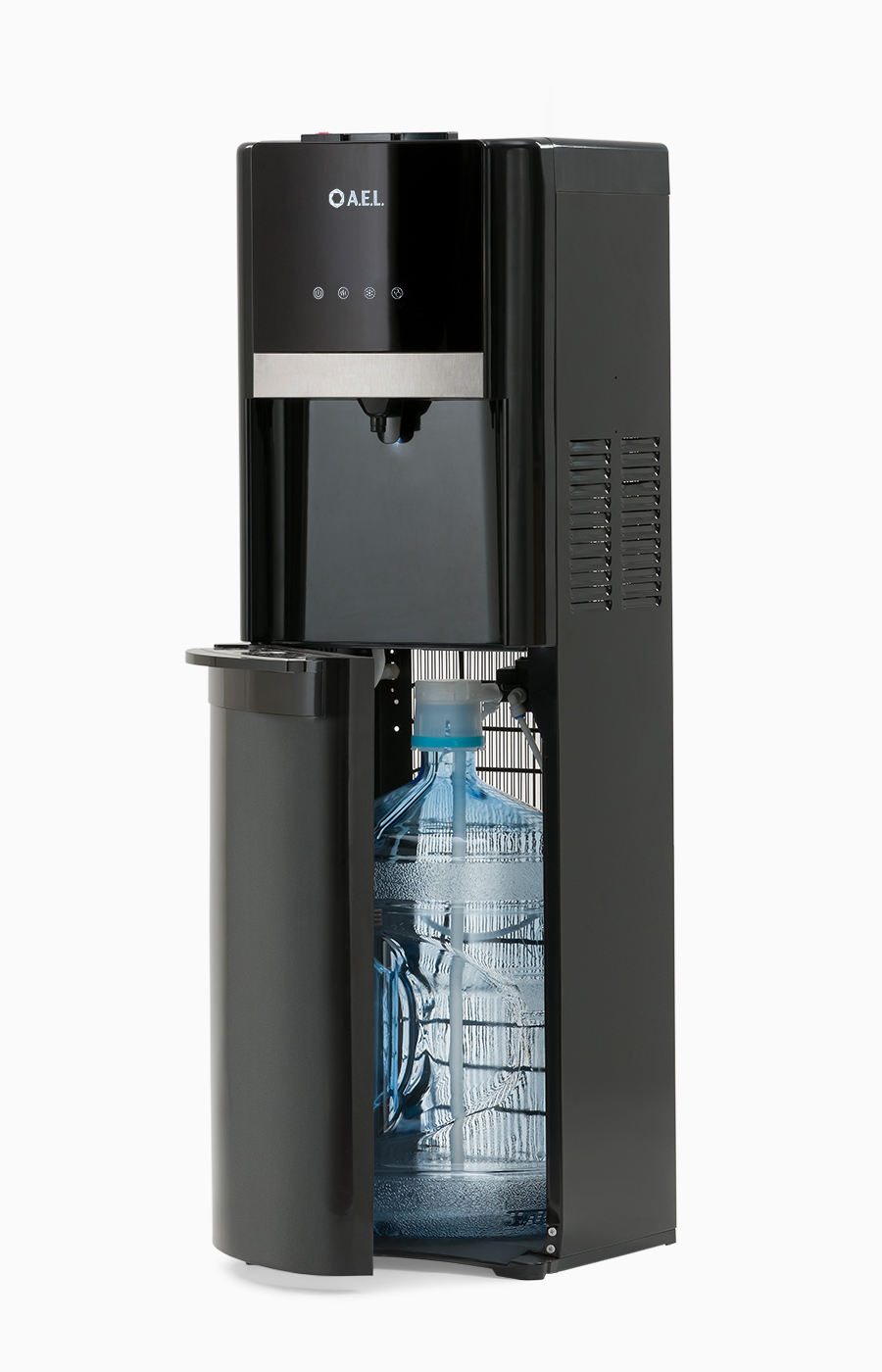 Вододиспенсер LC-AEL-809a black с охлаждением, с нижней загрузкой