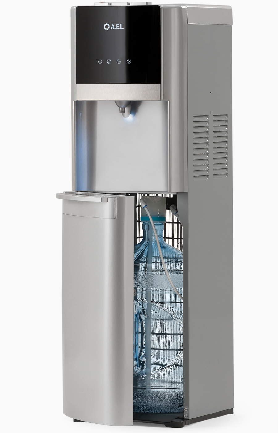 Вододиспенсер LC-AEL-809a silver с охлаждением, с нижней загрузкой